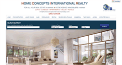 Desktop Screenshot of homeconceptsrealty.com